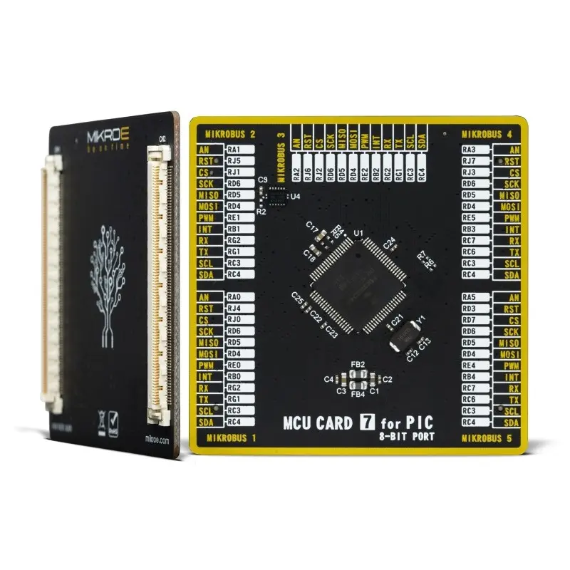 Produktfoto 1 von Brand-Rex MCU-Karte 7 für PIC PIC18F86J50 MCU, Entwicklungsboard Entwicklungstool Microcontroller PIC 8. Generation