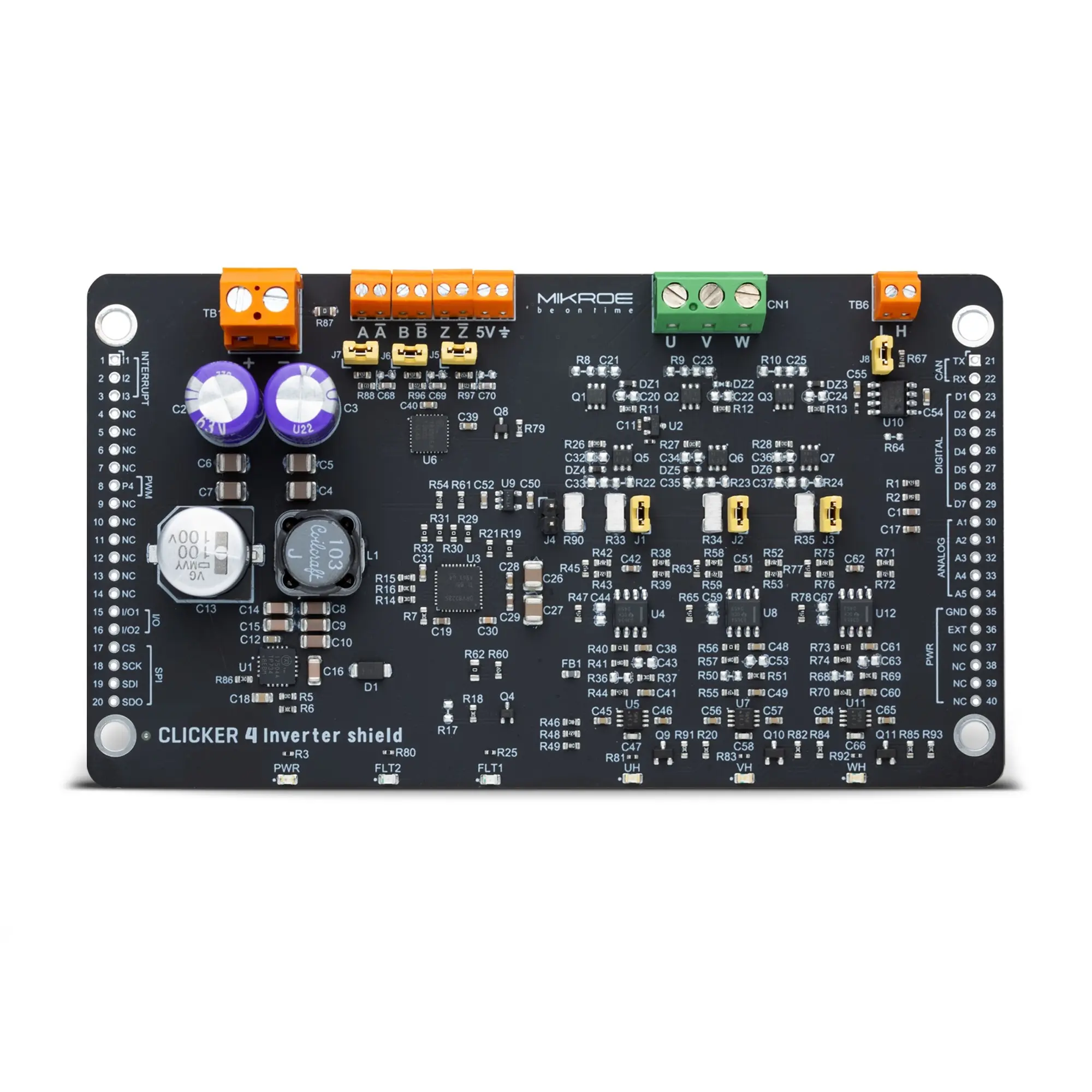 Produktfoto 1 von Brand-Rex Clicker 4 Inverter Shield CAN-Transceiver, Schild Entwicklungstool Microcontroller Mikroe-5134