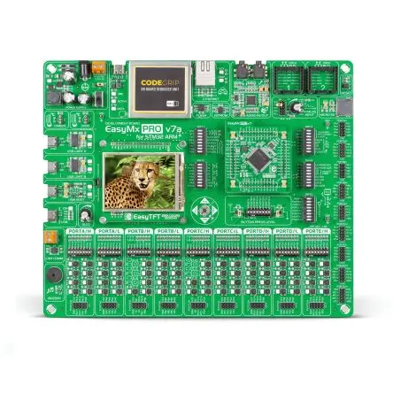 Produktfoto 1 von Brand-Rex EasyMx PRO v7a für STM32 USB, Entwicklungsboard Entwicklungstool Microcontroller ARM Steckdose Mikroe-5200
