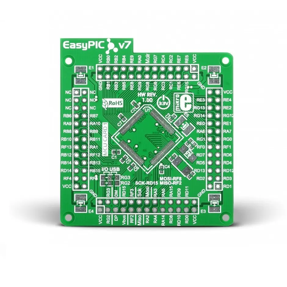 Produktfoto 1 von Brand-Rex EasyPIC Fusion v7 Leere MCUcard1 MCU, MCU-Karte Entwicklungstool Microcontroller 7. Generation Mikroe-1289