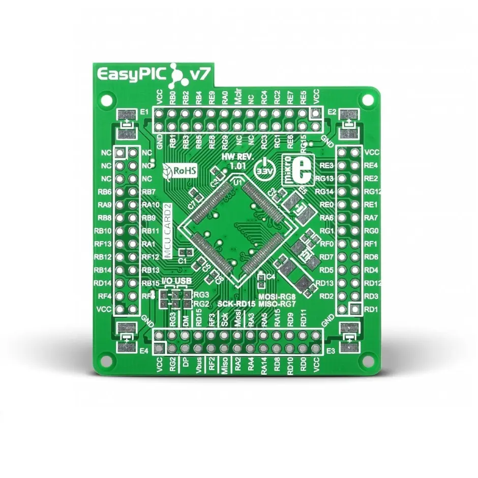 Produktfoto 1 von Brand-Rex EasyPIC Fusion v7 Leere MCUcard2 MCU, MCU-Karte Entwicklungstool Microcontroller 7. Generation Mikroe-1290