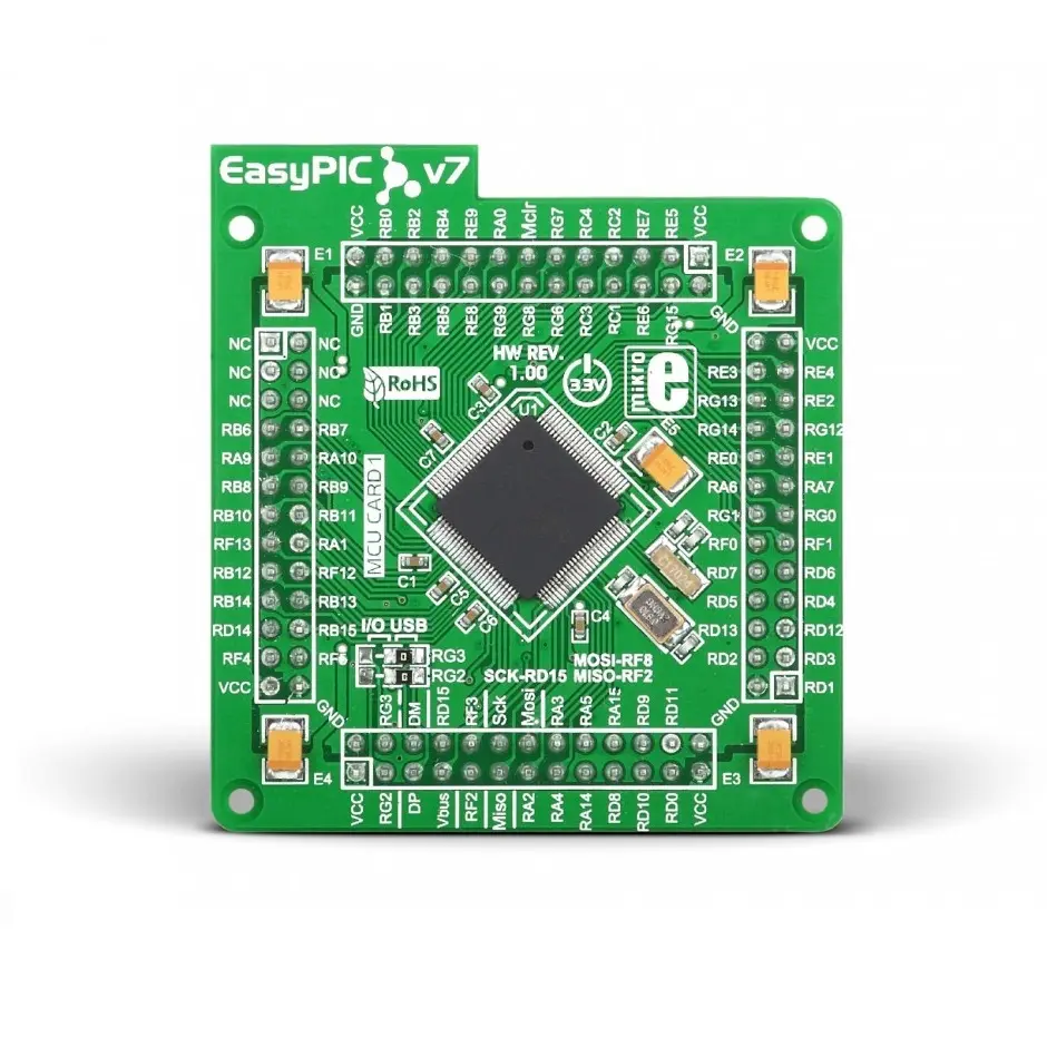 Produktfoto 1 von Brand-Rex EasyPIC FUSION v7 MCUcard MCU, MCU-Karte Entwicklungstool Microcontroller PIC24 7. Generation Mikroe-1516