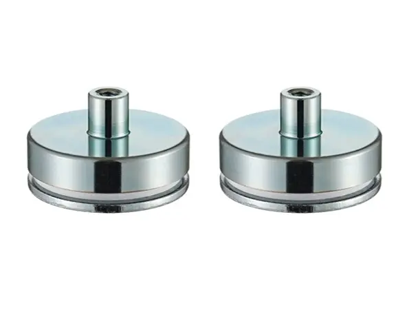 Produktfoto 1 von RS PRO Topf Magnet, Gewinde M4, Ø 32 mm x 7 mm x 15 mm, Zugkraft 9.7 kg