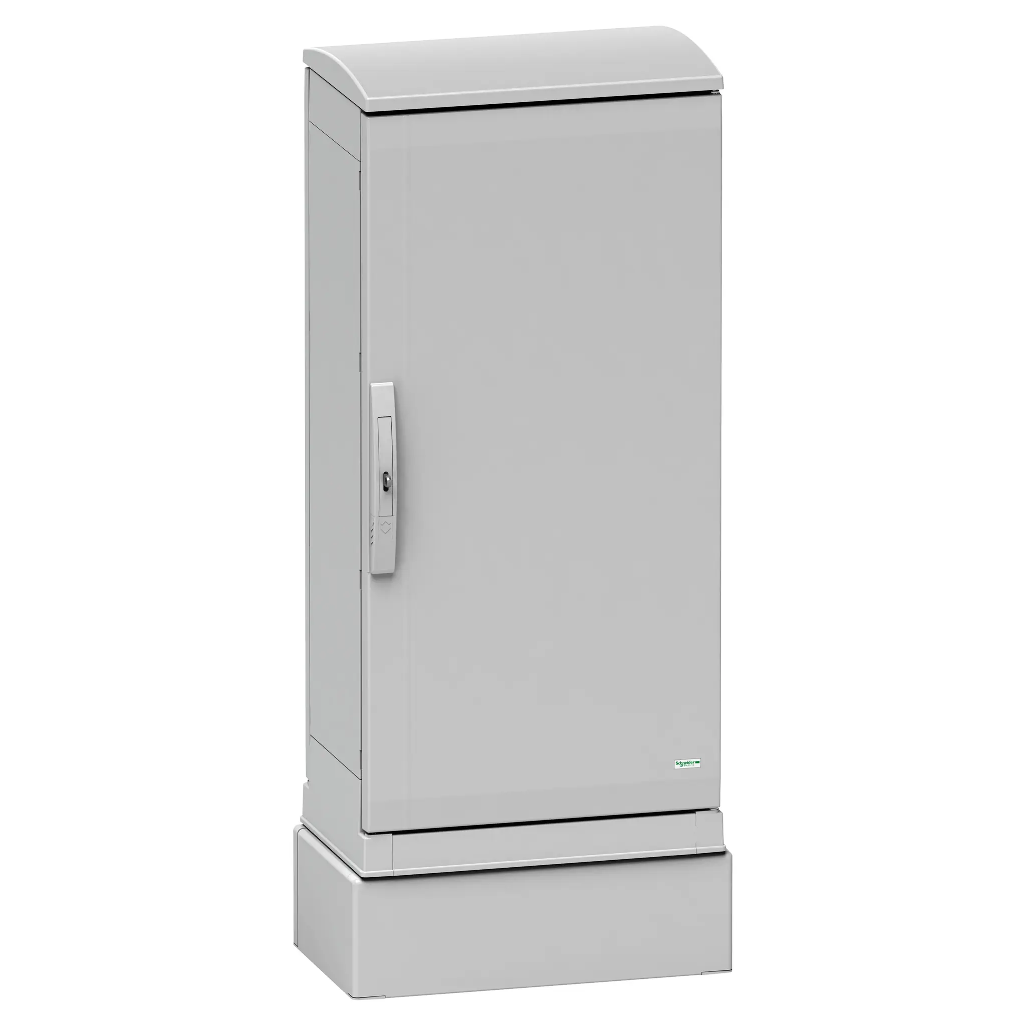 Produktfoto 1 von Schneider Electric PanelSeT Sockel glatt Sockel Grau, 535 mm, für PLAZ(T)54, 1 Türen, H. 200 mm, T. 410 mm