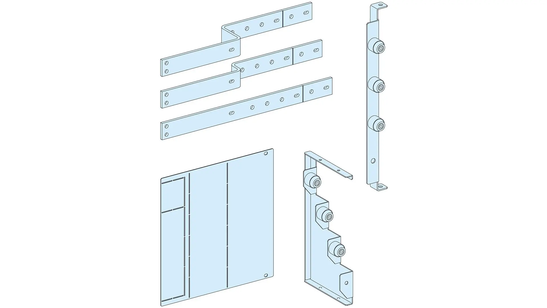 Produktfoto 1 von Schneider Electric PrismaSeT Kabelverbindungssatz Anschlussübertragungseinheit 577 mm x 375 mm
