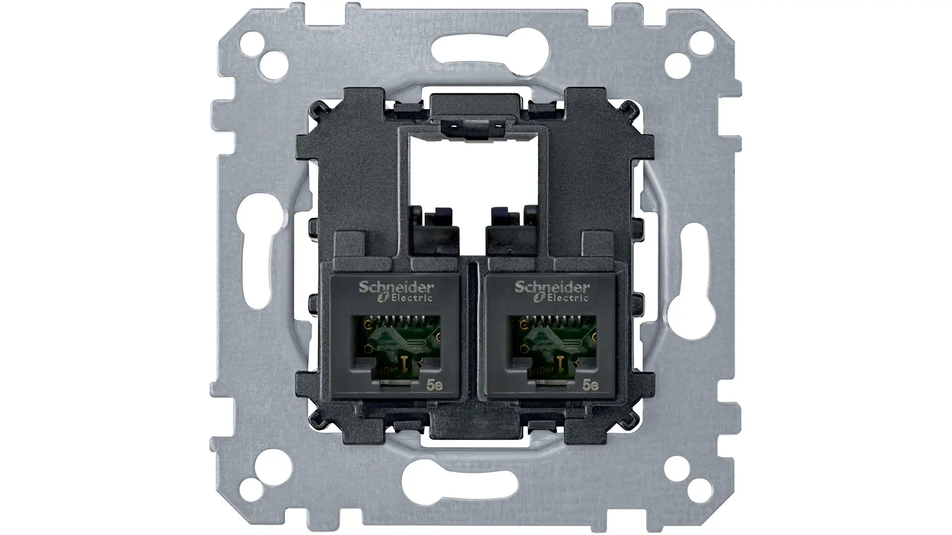 Produktfoto 1 von Schneider Electric D-Life Steckdose RJ45 Grau, Schwarz