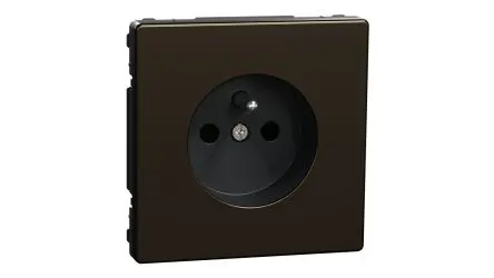 Produktfoto 1 von Schneider Electric D-Life Steckdose Typ E - Französisch 1-fach Innen Mokka / 16A
