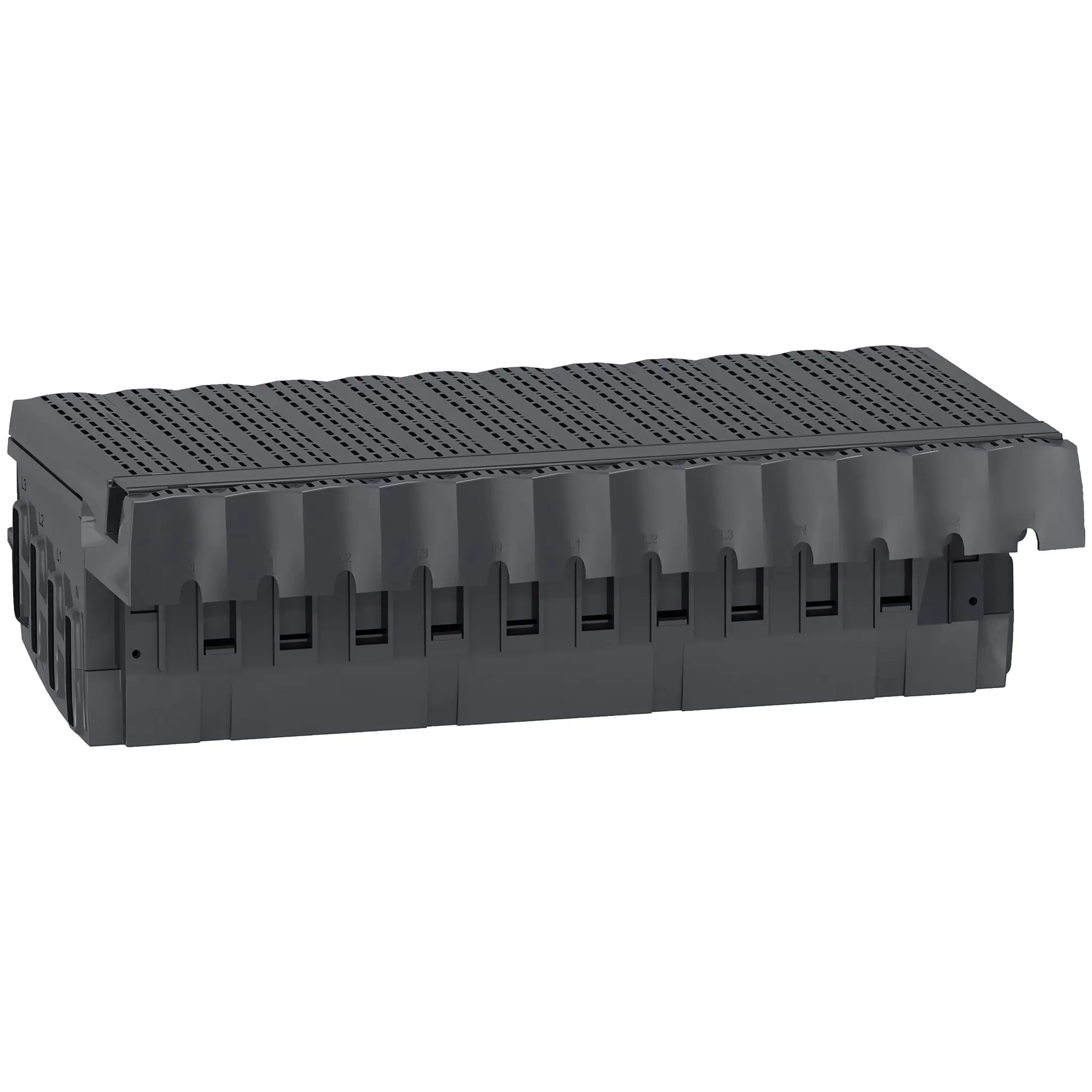 Produktfoto 1 von Schneider Electric Linergy Kabelklemme Gerätezuführung Schwarz 235 mm x 440 mm