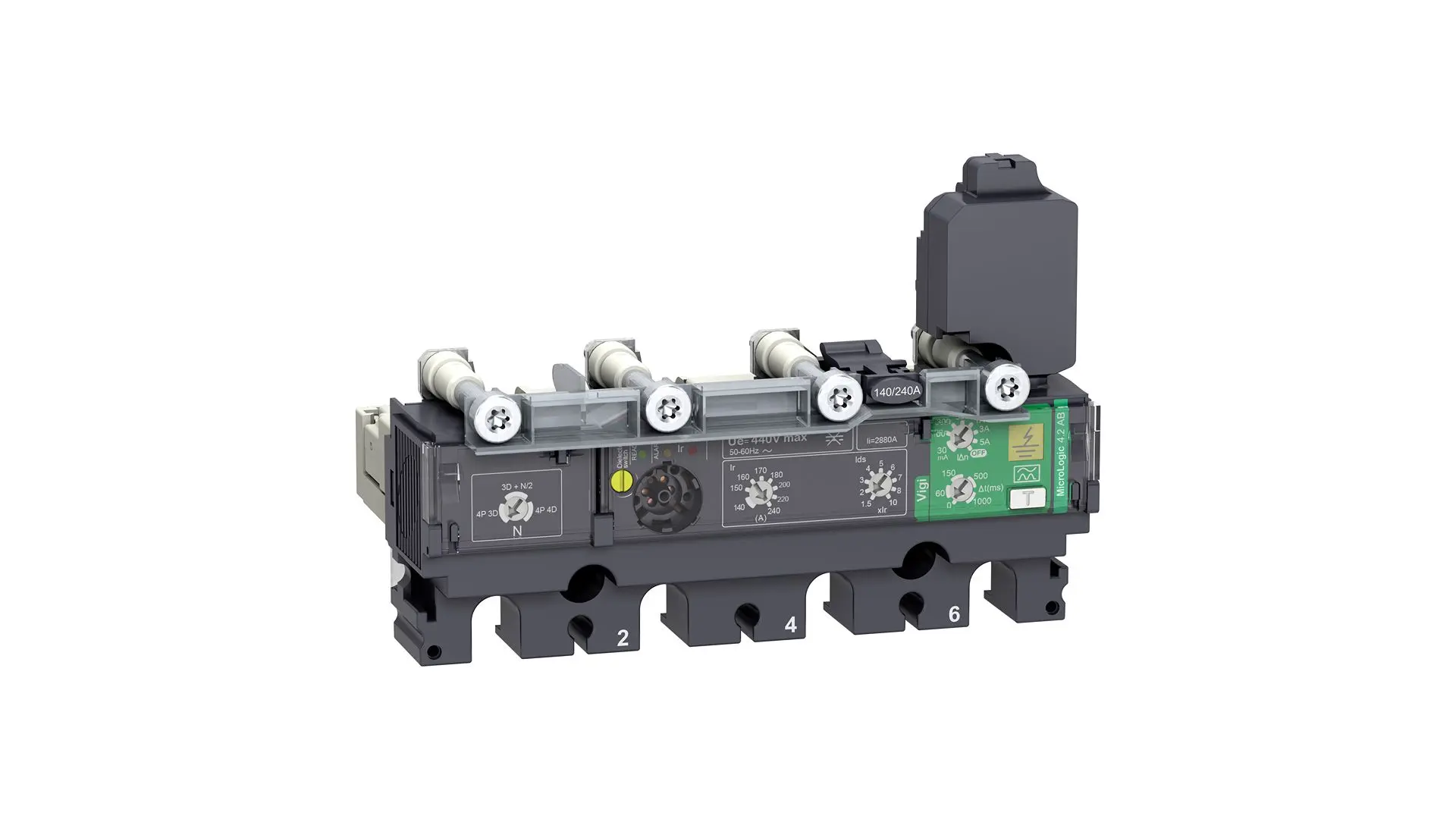Schneider Electric 440V ComPact New Generation ComPacT NSX Geräteschutzschalter Feststehend für ComPacT neue Generation