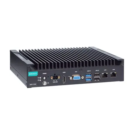 Produktfoto 1 von MOXA BXP-C100 Industrie-PC 2 Adern, Intel Celeron, 8 GB 1,8 GHz IP20 für Linux, Windows