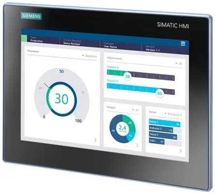 Produktfoto 1 von Siemens, SIMATIC HMI MTP1200, HMI-Bediengerät, TFT, 1280 x 800 pixel, 12.1 Zoll
