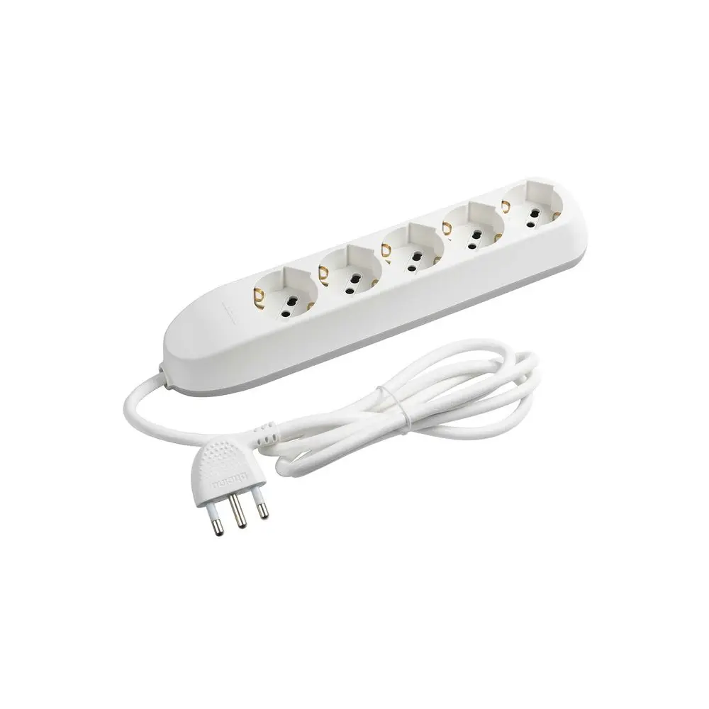 Produktfoto 1 von Bticino POKER Steckdosenleiste, 5-fach, 2P+T 250 V ac