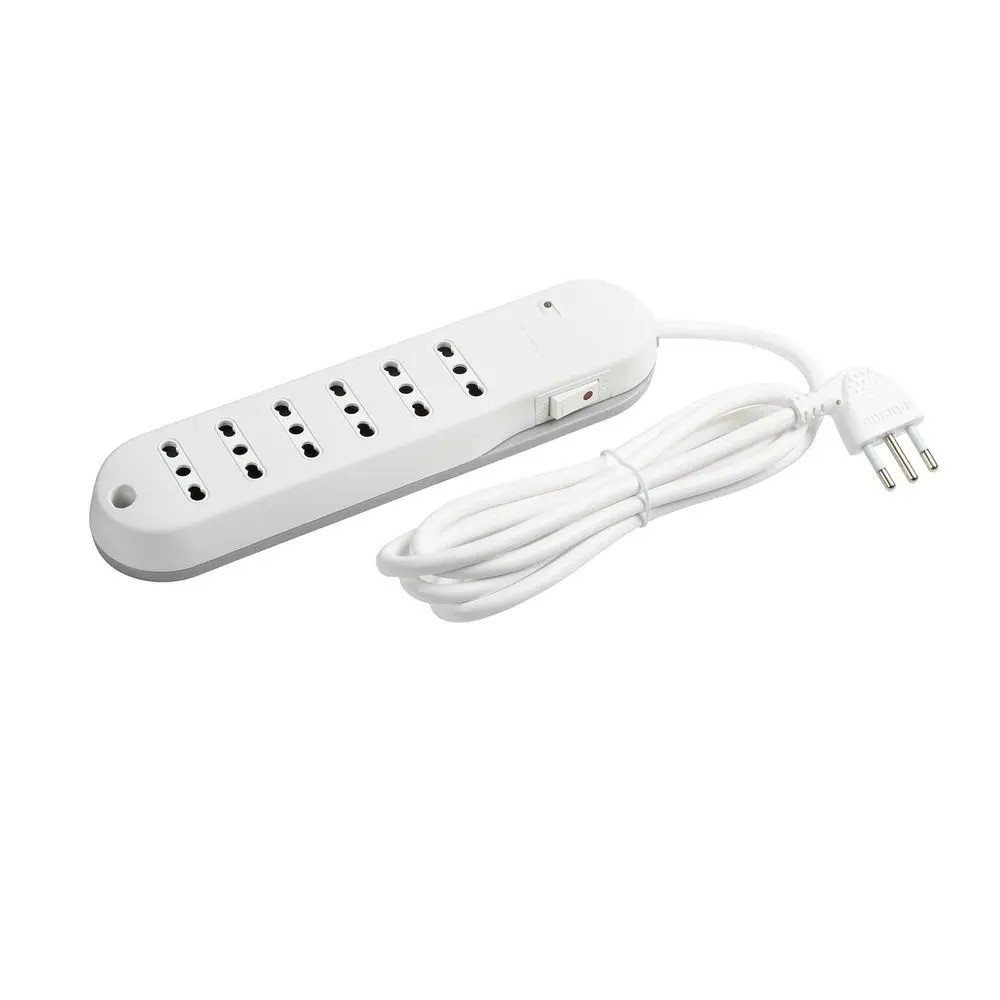Produktfoto 1 von Bticino Slim Steckdosenleiste, 1.5 m, 6-fach, 2P+T 250 V ac