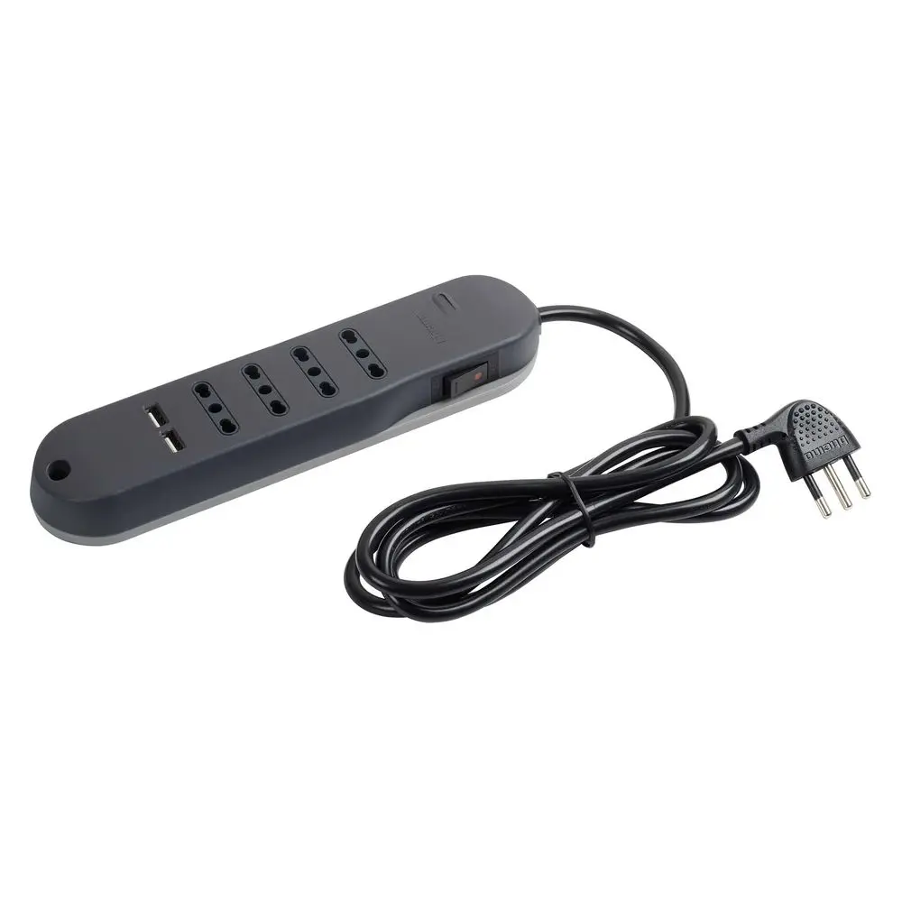 Produktfoto 1 von Bticino Slim Steckdosenleiste, 1.5 m, 6-fach, 2P+T, USB Typ A 250 V ac