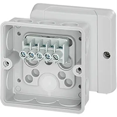 Produktfoto 1 von HENSEL DE Polycarbonat Abzweigdose Grau IP55 5 Breite 88mm Höhe 88 mm Länge 50 mm