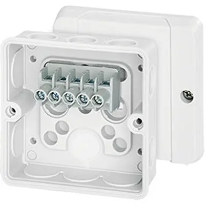 Produktfoto 1 von HENSEL DE Polycarbonat Abzweigdose Weiß IP55 5 Breite 88 mm Höhe 88 mm Länge 50 mm