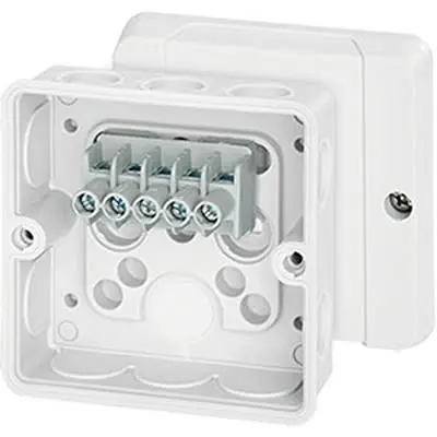 Produktfoto 1 von HENSEL DE Polycarbonat Abzweigdose Weiß IP55 5 Breite 88mm Höhe 88 mm Länge 50 mm
