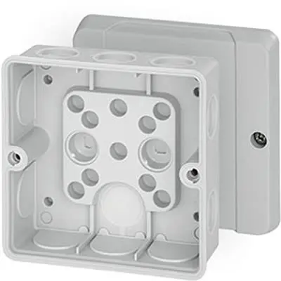 Produktfoto 1 von HENSEL DE Polycarbonat Abzweigdose Grau IP55 Breite 98mm Höhe 98 mm Länge 55 mm