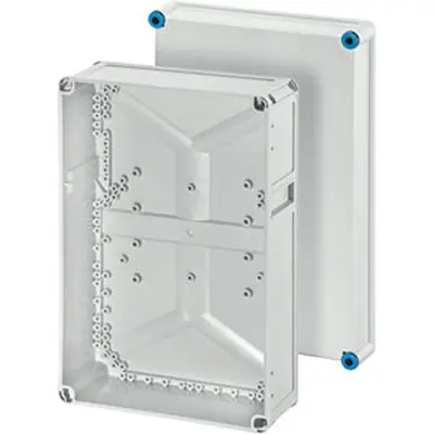 Produktfoto 1 von HENSEL K Polycarbonat Abzweigdose Grau IP66 Breite 275 mm Höhe 425 mm Länge 150 mm
