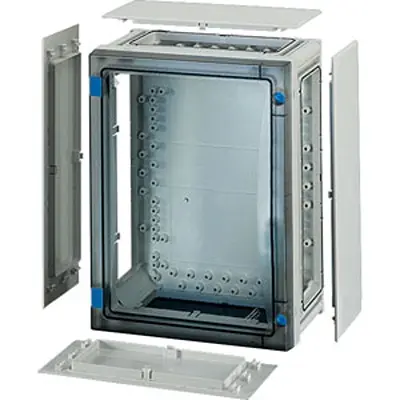Produktfoto 1 von HENSEL FP Polycarbonat Abzweigdose Grau IP65 Breite 276 mm Höhe 366 mm Länge 163 mm