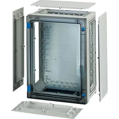 Produktfoto 1 von HENSEL FP Polycarbonat Abzweigdose Grau IP65 Breite 276mm Höhe 366 mm Länge 163 mm