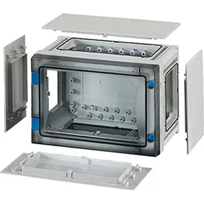 Produktfoto 1 von HENSEL FP Polycarbonat Abzweigdose Grau, Klar IP65 Breite 276 mm Höhe 186 mm Länge 163 mm