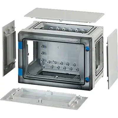 HENSEL FP Polycarbonat Abzweigdose Grau, Klar IP65 Breite 276mm Höhe 186 mm Länge 163 mm