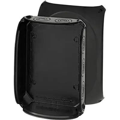 Produktfoto 1 von HENSEL KF Polycarbonat Abzweigdose Schwarz IP69, IP40, IP66 Breite 355 mm Höhe 255 mm Länge 122 mm