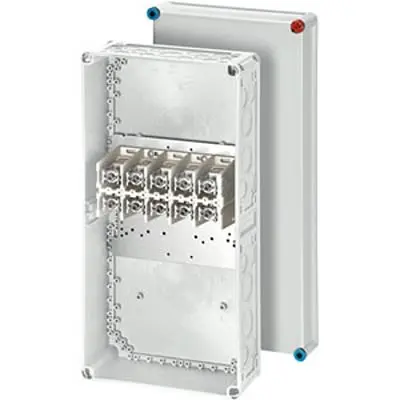 Produktfoto 1 von HENSEL K Polycarbonat Abzweigdose Grau IP65 5 Breite 300mm Höhe 600 mm Länge 170 mm
