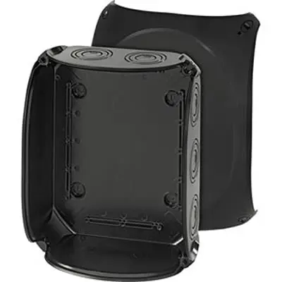 Produktfoto 1 von HENSEL KF Polycarbonat Abzweigdose Schwarz IP67, IP66, IP69 Breite 255mm Höhe 205 mm Länge 112 mm