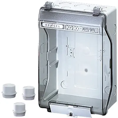 Produktfoto 1 von HENSEL KG Polystyrol Abzweigdose Grau IP55, IP66 Breite 133mm Höhe 205 mm Länge 95 mm