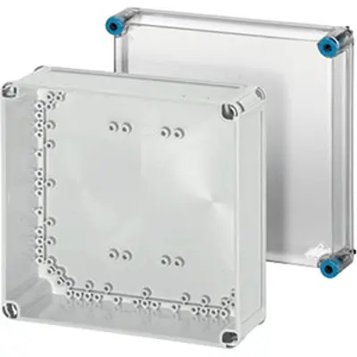 Produktfoto 1 von HENSEL K Polycarbonat Abzweigdose Grau IP66 Breite 275 mm Höhe 275 mm Länge 150 mm