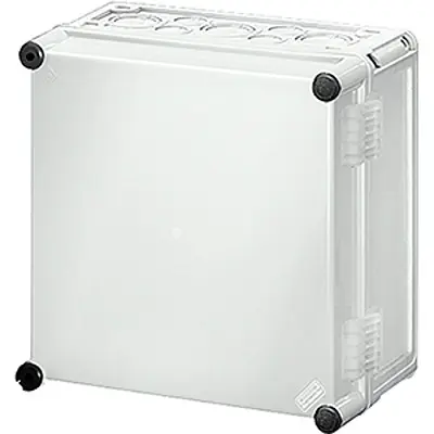Produktfoto 1 von HENSEL Mi Polycarbonat Abzweigdose Grau IP66 Breite 275 mm Höhe 275 mm Länge 150 mm