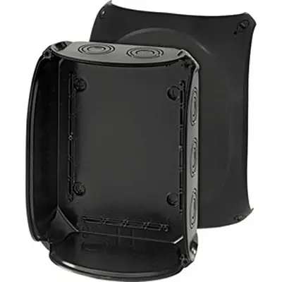 Produktfoto 1 von HENSEL KF Polycarbonat Abzweigdose Schwarz IP66, IP40, IP69 Breite 295 mm Höhe 225 mm Länge 122 mm