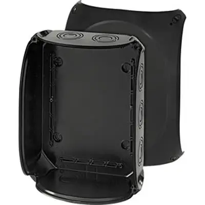 Produktfoto 1 von HENSEL KF Polycarbonat Abzweigdose Schwarz IP66, IP67, IP69 Breite 295mm Höhe 225 mm Länge 122 mm