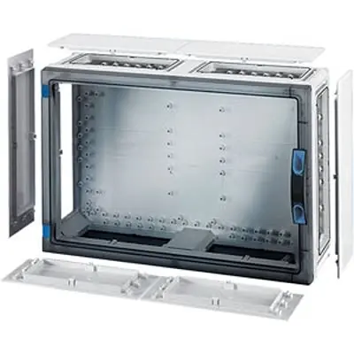Produktfoto 1 von HENSEL FP Polycarbonat Abzweigdose Grau, Klar IP65 Breite 546mm Höhe 366 mm Länge 186 mm