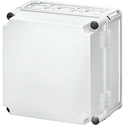 Produktfoto 1 von HENSEL Mi Polycarbonat Abzweigdose Grau IP66 Breite 275 mm Höhe 275 mm Länge 195 mm