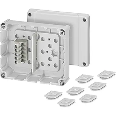 Produktfoto 1 von HENSEL DP Polystyrol Abzweigdose Grau IP54 5 Breite 139 mm Höhe 119 mm Länge 49 mm