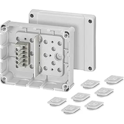 Produktfoto 1 von HENSEL DP Polystyrol Abzweigdose Grau IP54 5 Breite 139mm Höhe 119 mm Länge 49 mm