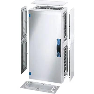 Produktfoto 1 von HENSEL FP Polycarbonat Abzweigdose Grau IP65 Breite 276mm Höhe 546 mm Länge 186 mm