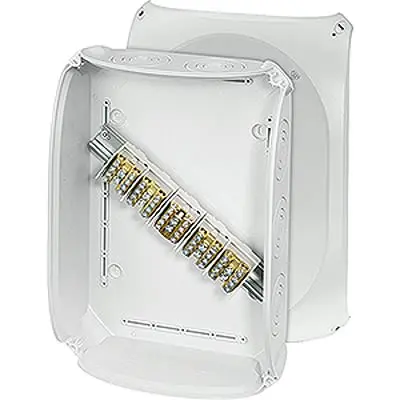 Produktfoto 1 von HENSEL DK Polycarbonat Abzweigdose Grau IP66 5 Breite 355mm Höhe 255 mm Länge 122 mm