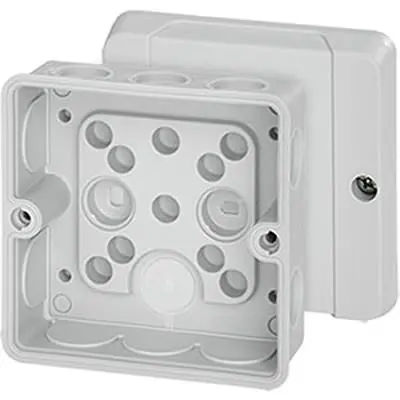 Produktfoto 1 von HENSEL DE Polycarbonat Abzweigdose Grau IP55 Breite 88mm Höhe 88 mm Länge 50 mm