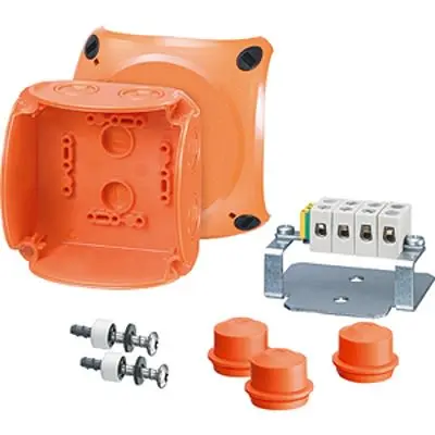 Produktfoto 1 von HENSEL FK Polycarbonat Abzweigdose Orange IP66, IP65 5 Breite 104mm Höhe 104 mm Länge 70 mm