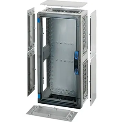 Produktfoto 1 von HENSEL FP Polycarbonat Abzweigdose Klar, Grau IP65 Breite 276 mm Höhe 546 mm Länge 186 mm