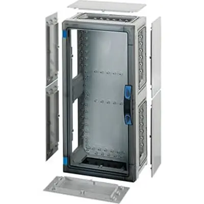Produktfoto 1 von HENSEL FP Polycarbonat Abzweigdose Klar, Grau IP65 Breite 276mm Höhe 546 mm Länge 186 mm