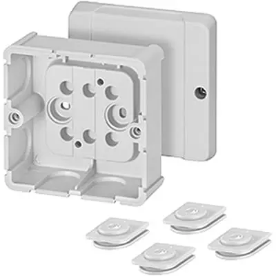 Produktfoto 1 von HENSEL DP Polystyrol Abzweigdose Grau IP54 Breite 88mm Höhe 88 mm Länge 49 mm