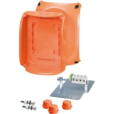 Produktfoto 1 von HENSEL FK Polycarbonat Abzweigdose Orange IP66, IP65 5 Breite 210mm Höhe 155 mm Länge 92 mm