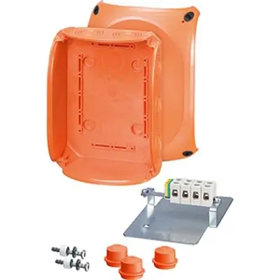 Produktfoto 1 von HENSEL FK Polycarbonat Abzweigdose Orange IP65, IP66 5 Breite 210mm Höhe 155 mm Länge 92 mm
