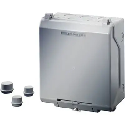 Produktfoto 1 von HENSEL KG Polystyrol Abzweigdose Grau IP66, IP55 Breite 182mm Höhe 205 mm Länge 95 mm