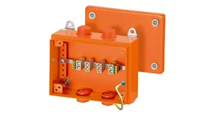HENSEL FK Stahlblech Abzweigdose Orange IP66 5 Breite 200mm Höhe 150 mm Länge 80 mm